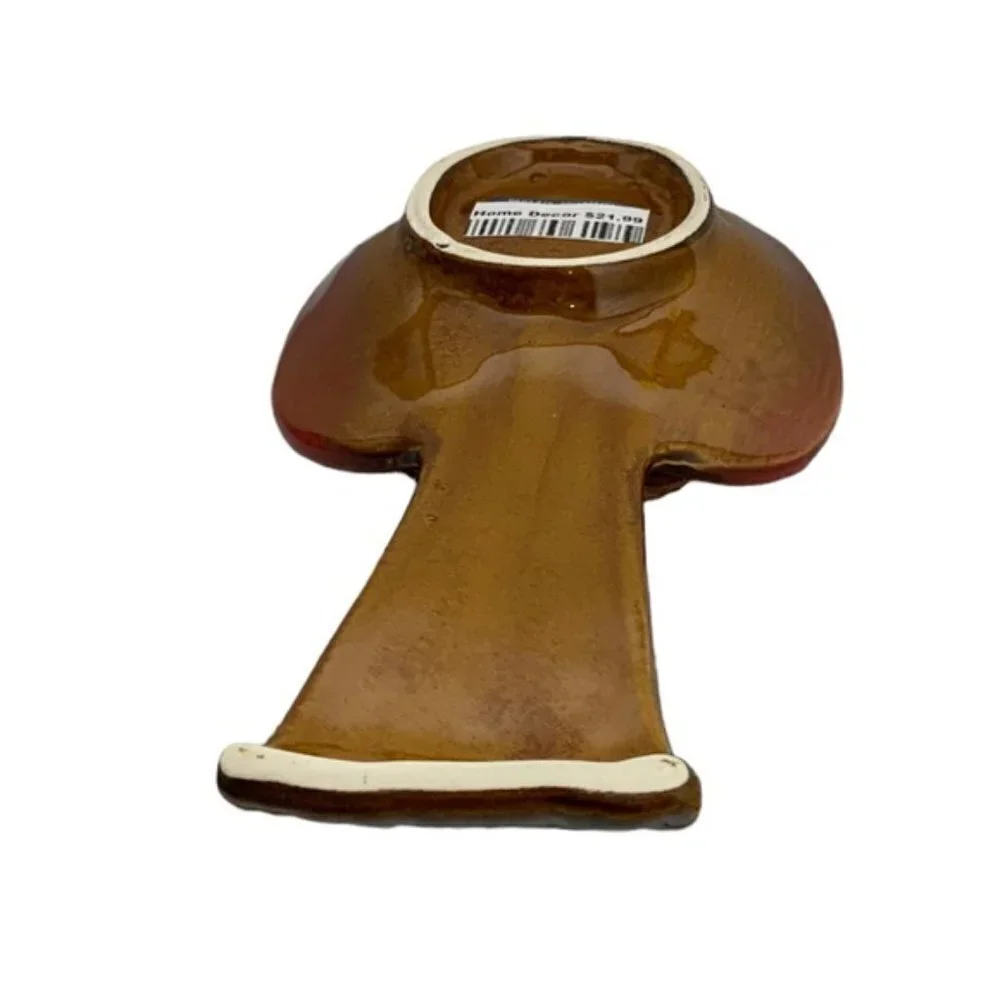 Apple Theme Spoon Rest Rich Rustic Harvest Apple Artisan Ceramic Hand Painted
